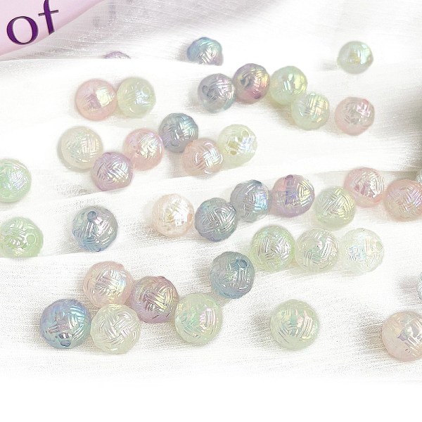 

PandaHall Opaque Acrylic Beads, Round, Mixed Color, 15.1x15.3x15mm, Hole: 3mm Acrylic Round Multicolor