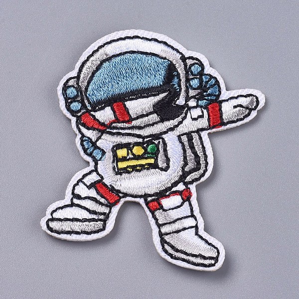 

PandaHall Computerized Embroidery Cloth Iron On/Sew On Patches, Costume Accessories, Spaceman, Colorful, 56x43x2mm Cloth Human