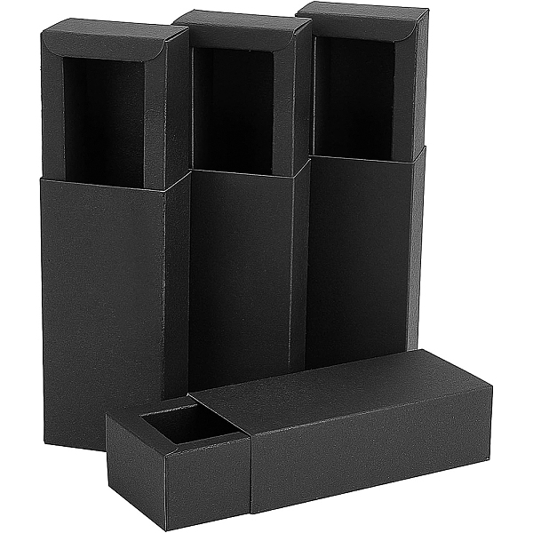 

PandaHall Paper Cardboard Boxes, Essential Oil Packing Box, Gift Box, Rectangle, Black, 12.4x5.5x3.9cm, Inner Diameter: 10.6x3.6x3.5cm...