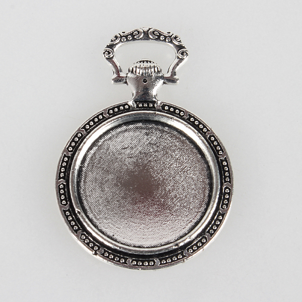 

PandaHall Tibetan Style Alloy Pendant Cabochon Settings, Cadmium Free & Lead Free, Flat Round with Pattern, Antique Silver, Tray: 20mm...