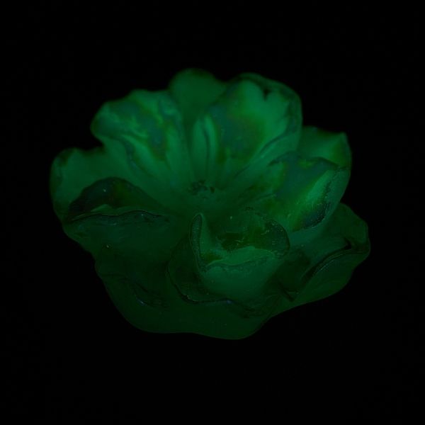 

PandaHall Luminous Resin Cabochons, AB Color, Glow in the Dark Flower, Pale Green, 23.5x8mm Resin Flower