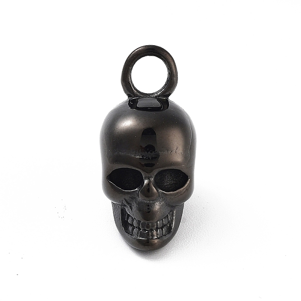 

PandaHall Retro 304 Stainless Steel Pendants, Skull Charm, Black, 20.5x9.5x13.5mm, Hole: 3mm 304 Stainless Steel Skull