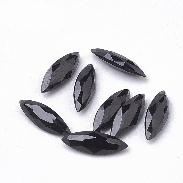 

PandaHall Natural Black Spinel Beads, No Hole/Undrilled, Faceted, Horse Eye, 9x3x2mm Spinel Horse Eye