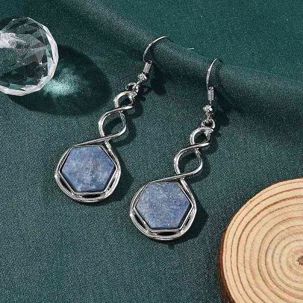 Hexagon Natural Blu… - image
