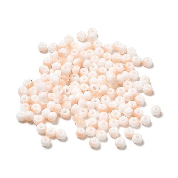

PandaHall 6/0 Opaque Glass Seed Beads, Round Hole, Rondelle, Sandy Brown, 4~4.5x3~4mm, Hole: 0.8~1.5mm Glass Rondelle