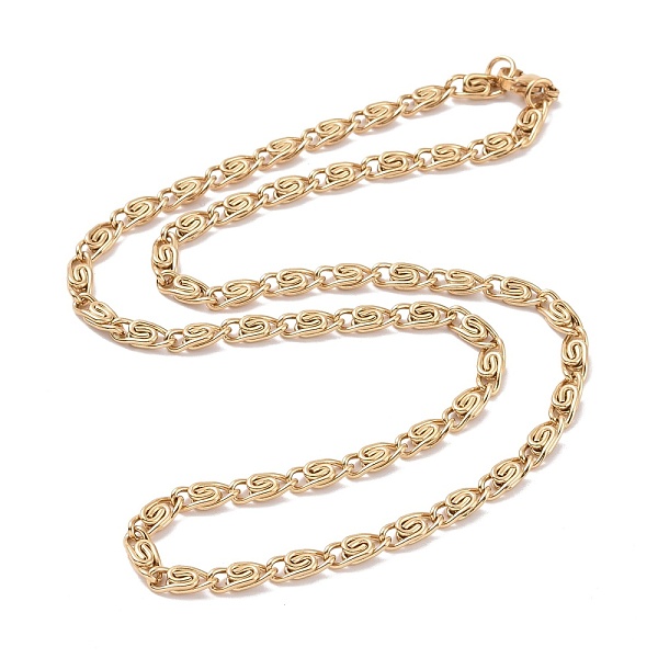 

PandaHall Ion Plating(IP) 304 Stainless Steel Lumachina Chain Necklaces, with Lobster Claw Clasps, Golden, 19.76 inch(50.2cm) 304 Stainless...