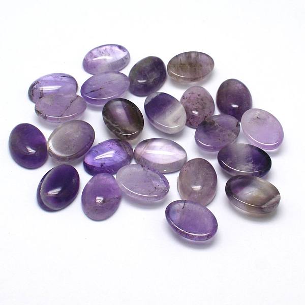 Natural Amethyst Gemstone Oval Cabochons