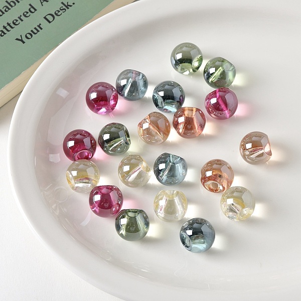 

PandaHall Transparent Acrylic Beads, Round, Mixed Color, 18.6mm, Hole: 3.8mm Acrylic Round Multicolor