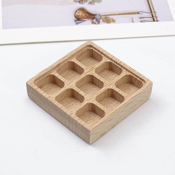 

PandaHall Wood Food Plate Miniature Ornaments, Micro Landscape Home Dollhouse Accessories, Pretending Prop Decorations, Square, 40x40mm Wood...