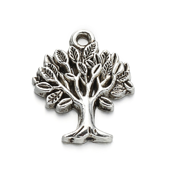 

PandaHall Tree of Life Tibetan Style Alloy Pendants, Cadmium Free & Lead Free, Antique Silver, 22x17x2.5mm, Hole: 2mm Alloy Tree