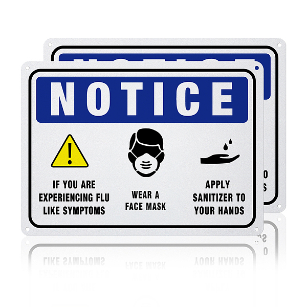 

PandaHall UV Protected & Waterproof Aluminum Warning Signs, Colorful, 250x180x0.85mm, Hole: 4mm Aluminum