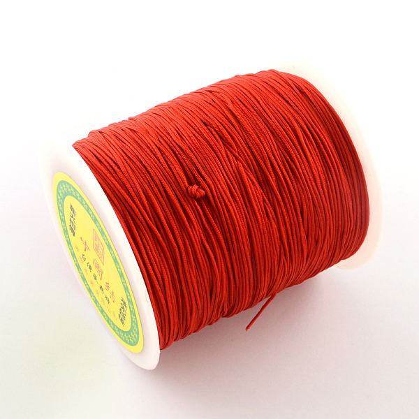 

PandaHall Nylon Thread, Red, 1mm, about 153.1 yards(140m)/roll Nylon Red