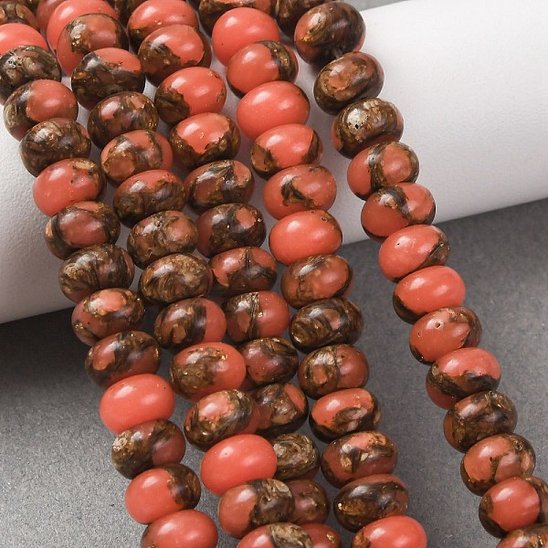 Brins de perles de jaspe impérial synthétiques