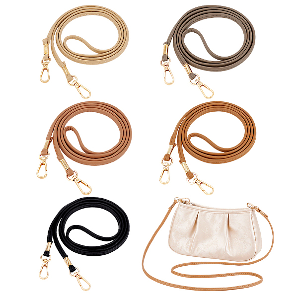 5Pcs 5 Colors Pu Le… - image