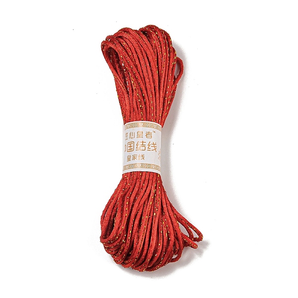 

PandaHall Metallic Polyester Embroidery Floss, Glitter Cross Stitch Threads, Red, 2.5mm, 20m/bundle Polyester Red