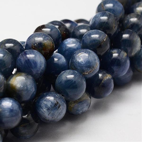 

PandaHall Natural Grade AB Kyanite/Cyanite/Disthene Round Bead Strands, 6mm, Hole: 1mm, about 67pcs/strand, 15.7 inch Kyanite Round