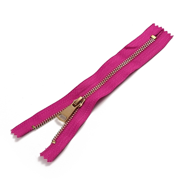 

PandaHall Garment Accessories, Nylon Closed-end Zipper, Zip-fastener Components, Medium Violet Red, 225x33x2.5mm Nylon Red