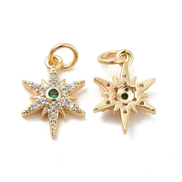 

PandaHall Rack Plating Brass Micro Pave Cubic Zirconia Pendants, Long-Lasting Plated, Cadmium Free & Lead Free, with Jump Ring, Star Charm..., Clear