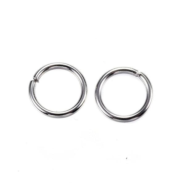 

PandaHall 304 Stainless Steel Jump Rings, Open Jump Rings, Stainless Steel Color, 8x1mm, 18 Gauge, Inner Diameter: 6mm 304 Stainless Steel