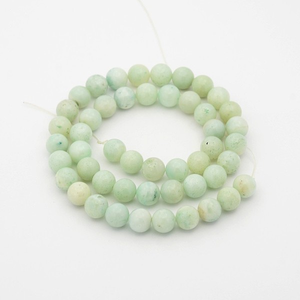 

PandaHall Natural Flower Amazonite Round Bead Strands, 6mm, Hole: 1mm, about 68pcs/strand, 15.7 inch Flower Amazonite Round