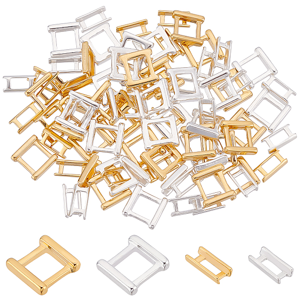 

PandaHall SUPERFINDINGS 80Pcs 4 Styles Eco-Friendly Brass Watch Band Clasps, Long-Lasting Plated, Lead Free & Cadmium Free, Golden & Silver...