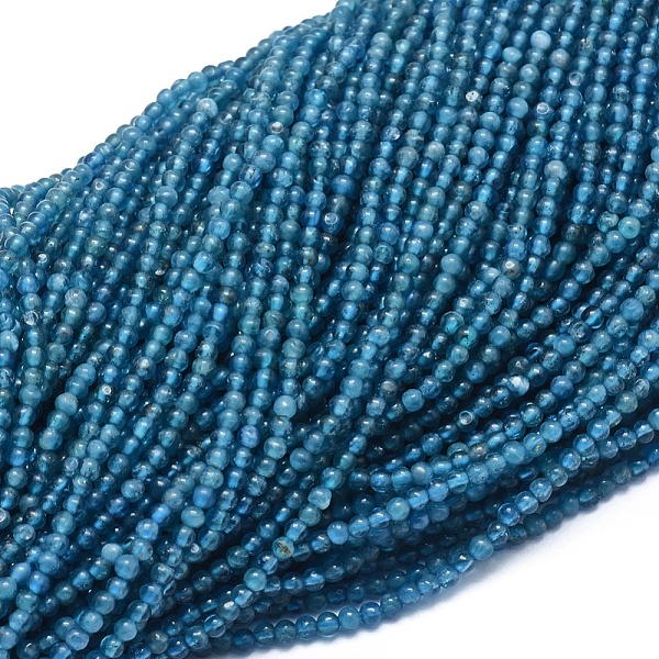 

PandaHall Natural Apatite Beads Strands, Round, 2mm, Hole: 0.5mm, about 195pcs/strand, 15.35 inch(39cm) Apatite Round