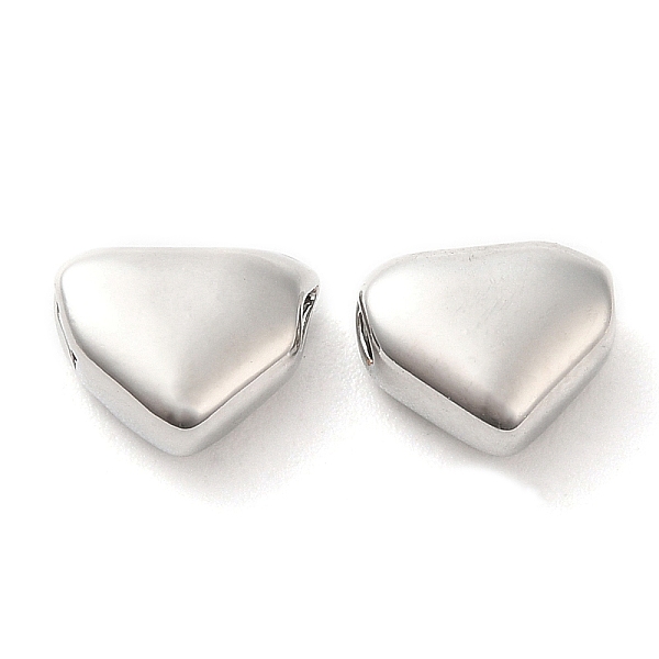 

PandaHall Brass Beads, Heart, Platinum, 5x6.5x3mm, Hole: 1.2mm Brass Heart