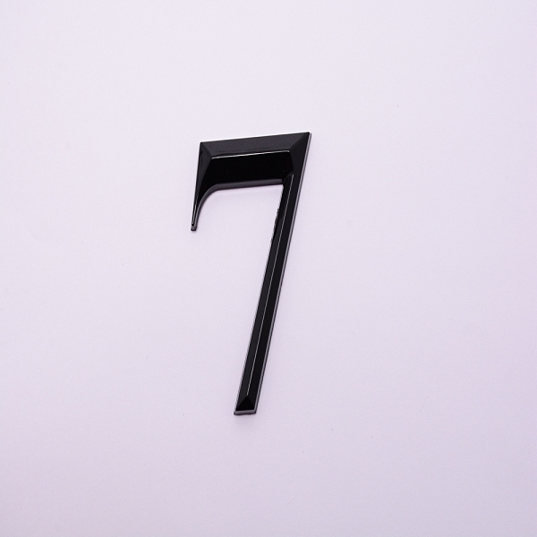 

PandaHall Plastic & PVC Number Sign Labels, Black, Num.7, 7: 49.5x32x8mm Plastic Black