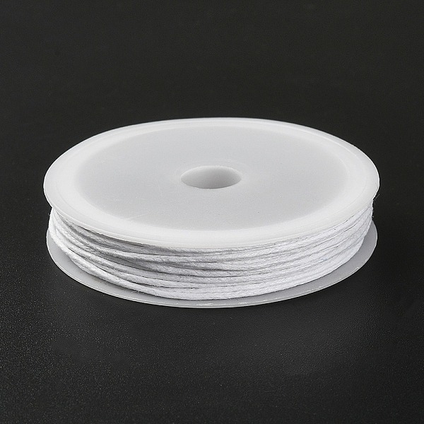 

PandaHall 6.8M Waxed Cotton Cords, Multi-Ply Round Cord, Macrame Artisan String for Jewelry Making, White, 1mm, about 7.44 Yards(6.8m)/Roll...