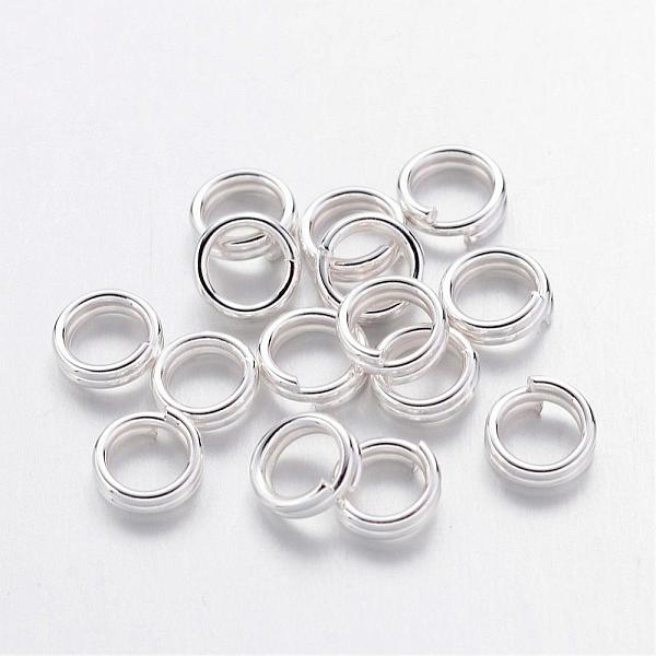 

PandaHall Iron Split Rings, Double Loops Jump Rings, Cadmium Free & Lead Free, Silver Color Plated, 4x1.4mm, about 3.3mm inner diameter...