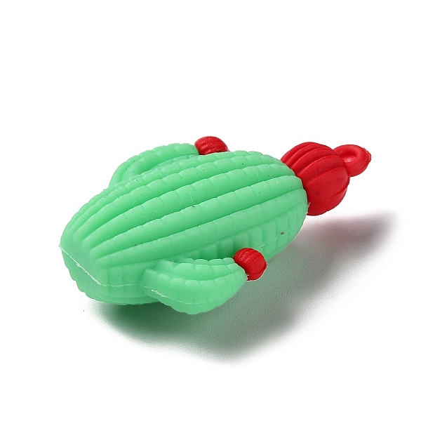 

PandaHall PVC Plastic Pendants, Cactus Charm, Light Green, 55x38.5x19mm, Hole: 3mm PVC Cactus