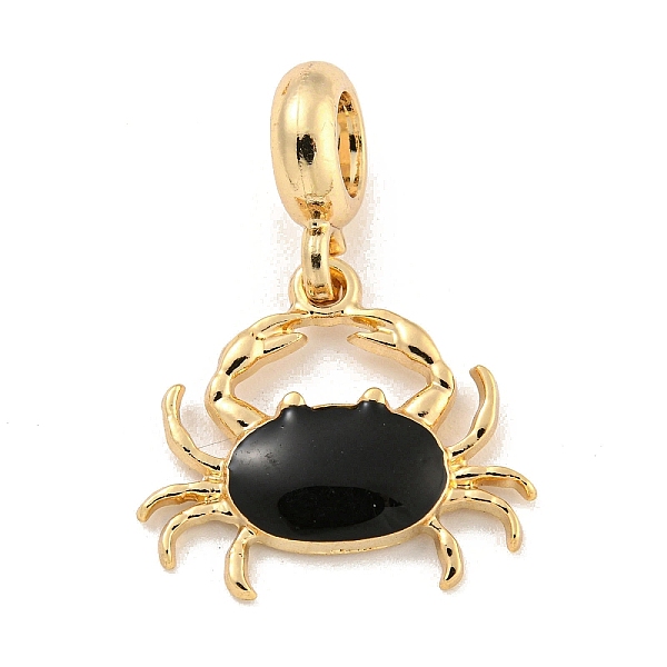 

PandaHall Rack Plating Alloy Enamel Crab European Dangle Charms, Large Hole Pendants, Golden, Cadmium Free & Nickel Free & Lead Free, Black...