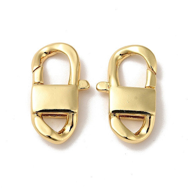 

PandaHall Brass Lobster Claw Clasps, Cadmium Free & Nickel Free & Lead Free, Real 18K Gold Plated, 23x13x4.5mm, Hole: 3.5x5mm Brass Others
