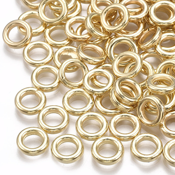 

PandaHall CCB Plastic Linking Ring, Light Gold, 8x2mm, Inner Diameter: 4mm Plastic Ring