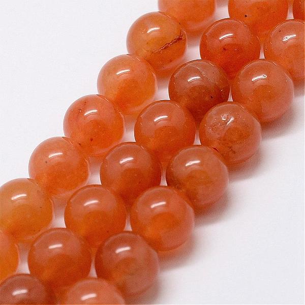 

PandaHall Natural Red Aventurine Bead Strands, Grade A, Round, 6mm, Hole: 1mm, about 61pcs/strand, 15 inch Red Aventurine Round