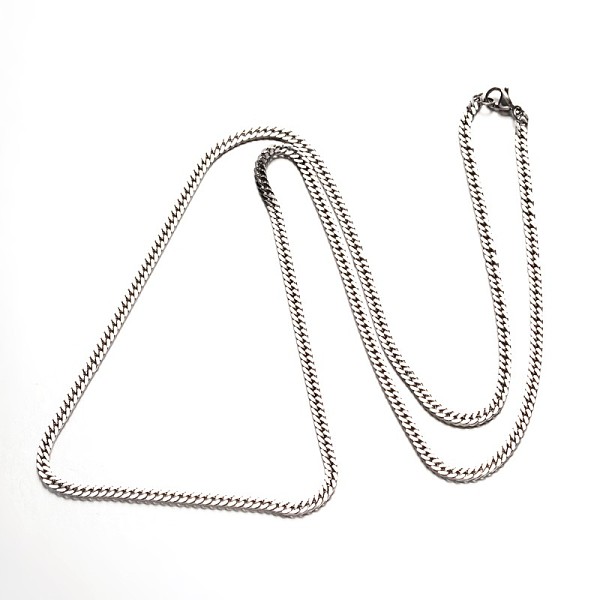 

PandaHall 304 Stainless Steel Curb Chain Necklaces, with Lobster Claw Clasps, Faceted, Stainless Steel Color, 29.5 inch(75cm), 3.5mm 304...