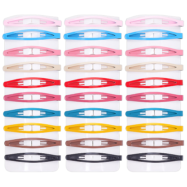 4 Sets Iron Snap Hair Clips