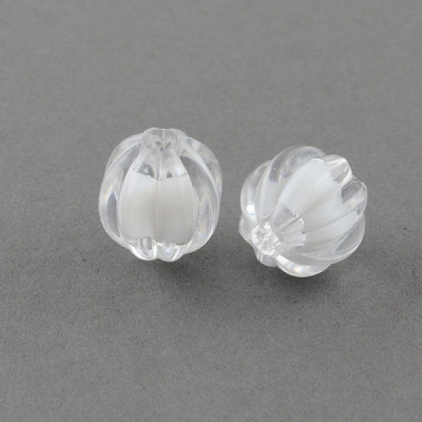 

PandaHall Transparent Acrylic Beads, Bead in Bead, Pumpkin, Clear, 14mm, Hole: 4mm, about 390pc/500g Acrylic Pumpkin Clear