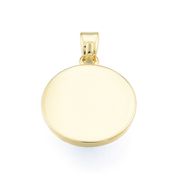 

PandaHall Glass Pendants, with Golden Plated Brass Findings, Flat Round with Evil Eye, White, 19x16.5x5mm, Hole: 5x3.5mm Brass+Glass Flat...