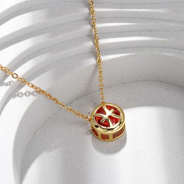 Brass Pave Cubic Zi… - image