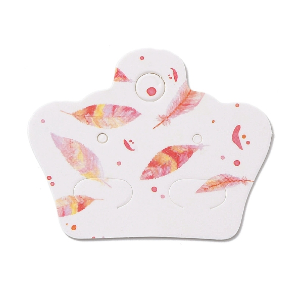 

PandaHall 100Pcs Paper Jewelry Display Cards, for Earring Clip Display, Leaf, 4x5x0.05cm Paper Leaf