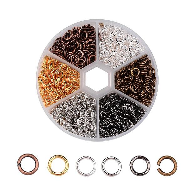 

PandaHall 1 Box Open Jump Rings Brass Jump Rings, Mixed Color, 18 Gauge, 6x1mm, Inner Diameter: 4mm, about 120g/box Brass