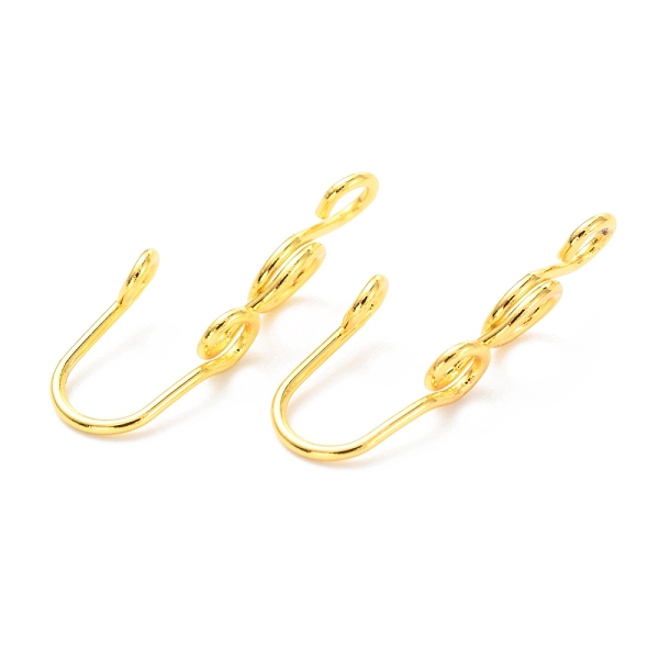 

PandaHall Brass Nose Rings, Nose Cuff Non Piercing, Clip on Nose Ring for Women Men, Ring, Golden, 22.5x5.5x8mm, Hole: 1.5mm Brass