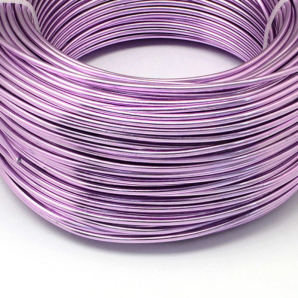 

PandaHall Round Aluminum Wire, Bendable Metal Craft Wire, for DIY Jewelry Craft Making, Lilac, 6 Gauge, 4mm, 16m/500g(52.4 Feet/500g)..., Purple