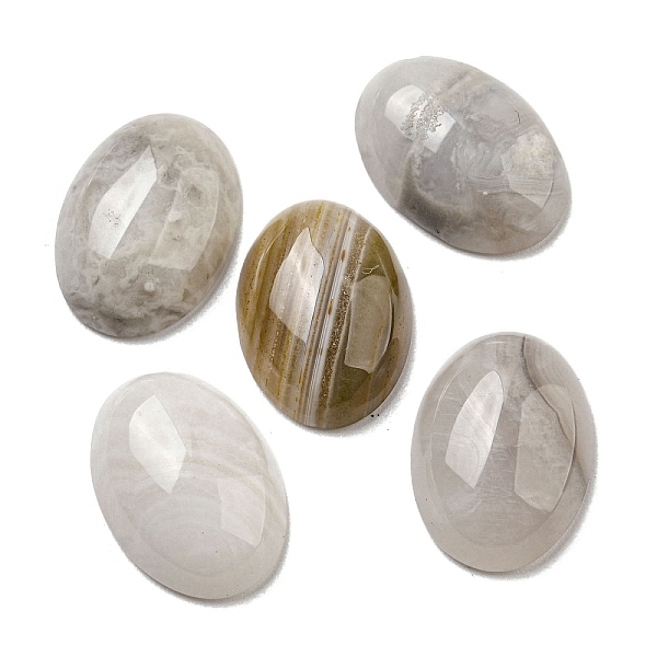 

PandaHall Natural Botswana Agate Cabochons, Oval, 18x13x5~5.5mm Botswana Agate Oval