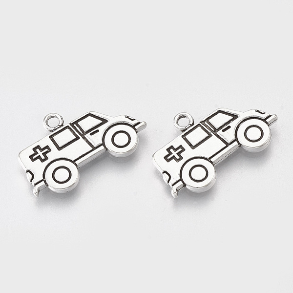 

PandaHall Tibetan Style Alloy Pendants, Ambulance, Lead Free & Cadmium Free, Antique Silver, 13.5x22x2mm, Hole: 1.6mm Alloy Vehicle