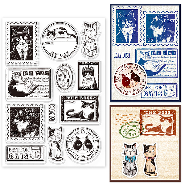 

PandaHall Custom PVC Plastic Clear Stamps, for DIY Scrapbooking, Photo Album Decorative, Cards Making, Cat Pattern, 160x110x3mm Plastic Cat...