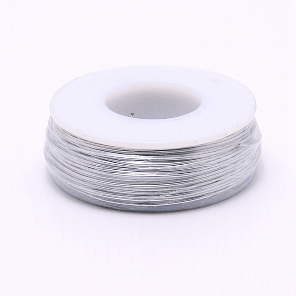 

PandaHall Matte Round Aluminum Wire, Bendable Metal Craft Wire, with Spool, Silver, 20 Gauge, 0.8mm, 36m/roll Aluminum Round Silver