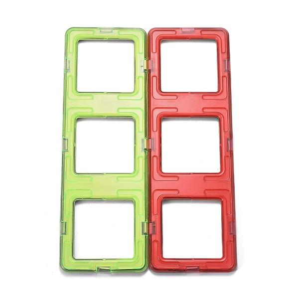 

PandaHall DIY Plastic Magnetic Building Blocks, 3D Building Blocks Construction Playboards, for Kids Building Toys Gift Accessories..., Multicolor