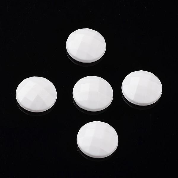 

PandaHall Taiwan Acrylic Rhinestone Cabochons, Flat Back and Faceted, Half Round/Dome, White, 20x6mm Acrylic Rhinestone Half Round White